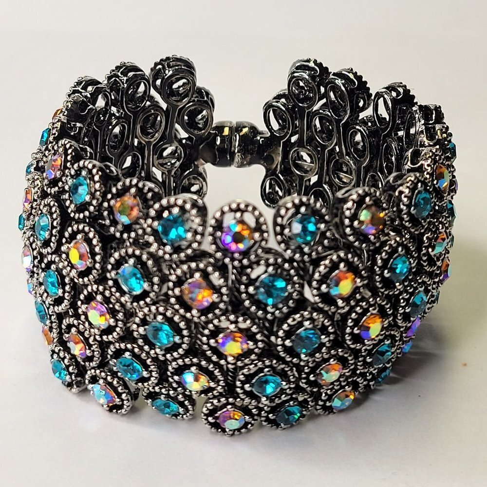 Multicolored Bracelet Blue Crystal Stone Bracelet
